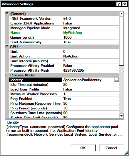 IIS Application Pool